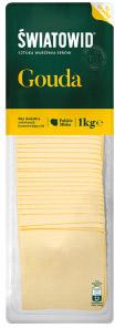 Ser żółty Gouda w plastrach Światowid, 1 kg