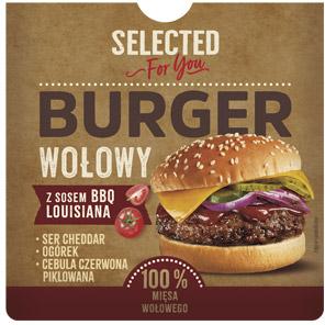 Burger wołowy z sosem BBQ, 158 g