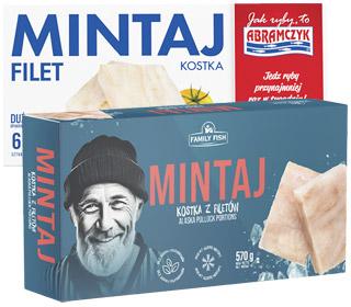 Kostka z fileta mintaja, 570 g