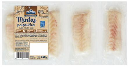 Polędwice z mintaja, 450 g