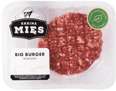 Big burger wołowy Kraina Mięs, 380 g