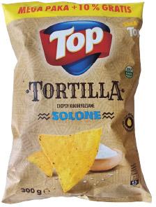 Tortilla chipsy kukurydziane solone Top, 300 g