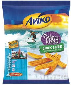 Frytki wavy garlic Aviko, 600 g