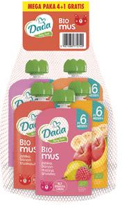 Mus owocowy Dada Baby food bio, 5x100 g