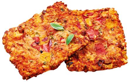 Pizza z kurczakiem i grillowanymi warzywami, 140 g