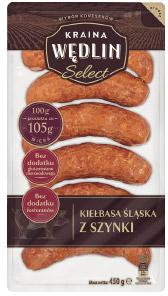 Kiełbasa śląska z szynki Kraina Wędlin Select, 450 g