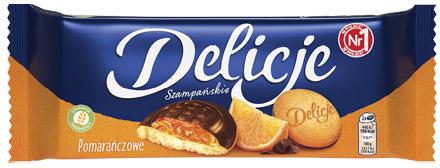 Delicje pomarańczowe Szampańskie, 147 g
