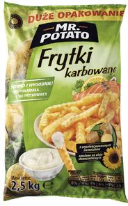 Frytki karbowane Mr. Potato, 2,5 kg