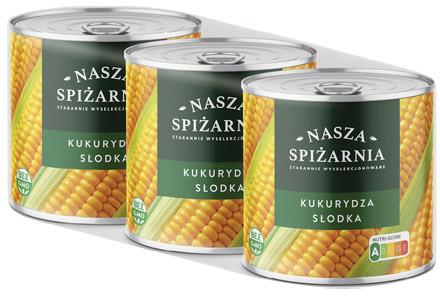 Kukurydza Nasza Spiżarnia, 3x140 g