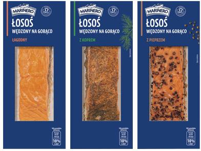 Łosoś wędzony na gorąco Marinero, 125 g