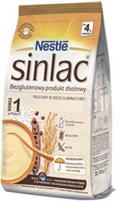 Sinlac bezglutenowy produkt zbożowy Nestlé, 500 g