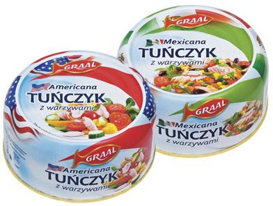 Tuńczyk z warzywami Graal, 280 g