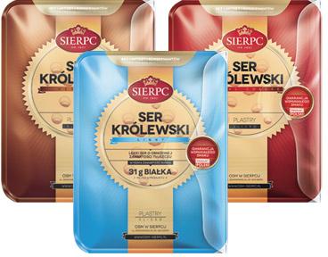 Ser żółty w plastrach Królewski Sierpc, 135 g