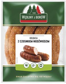 Kiełbasa z czosnkiem niedźwiedzim Gzella