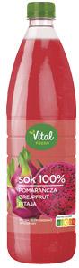 Sok pomarańcza-grejpfrut-pitaja Vital Fresh, 1 l