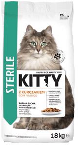 Sucha karma dla kota Sterile Kitty, 1,8 kg