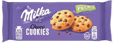 Ciastka Pieguski z czekoladą Milka, 135 g