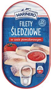 Filety śledziowe w sosie pomidorowym Marinero, 170 g