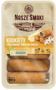 Krokiety z pieczarkami i serem mozzarella, 400 g