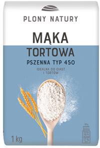 Mąka tortowa typ 450 Plony Natury, 1 kg