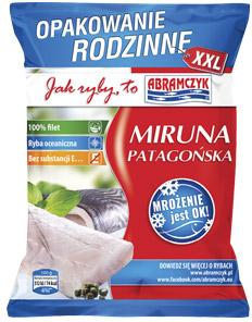 Miruna patagońska filet ze skórą Abramczyk, 900 g