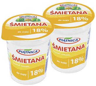 Śmietana 18% Piątnica, 400 g