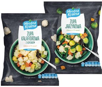 Zupa jarzynowa lub kalafiorowa Mroźna Kraina, 750 g