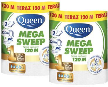 Ręcznik papierowy Queen Mega Sweep, 120 m
