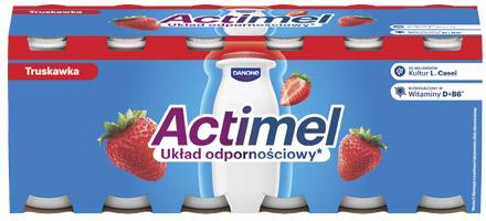Jogurt Actimel truskawka, 12x100 g