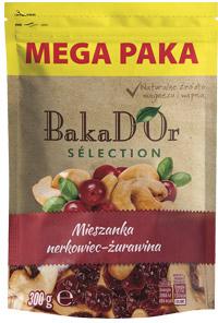 Mieszanka nerkowiec z żurawiną BakaD’Or, 300 g