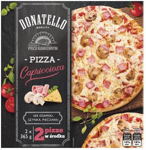 Pizza Capricciosa Donatello, 2x365 g