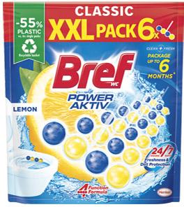 Zawieszki WC Bref power Aktiv, 6x50 g