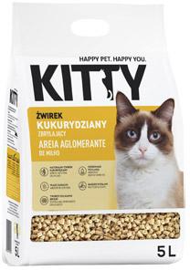 Żwirek dla kota kukurydziany Kitty, 5 l