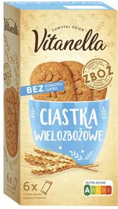 Ciastka bez dodatku cukru Vitanella, 300 g