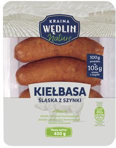 Kiełbasa Śląska Kraina Wędlin Nature, 400 g