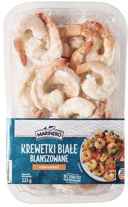Krewetki białe blanszowane, Marinero, 225 g