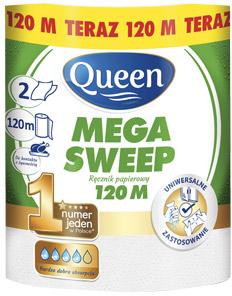Ręcznik papierowy Queen Mega Sweep, 120 m