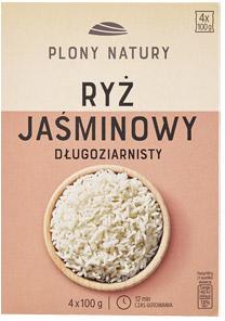 Ryż jaśminowy Plony Natury, 4x100 g