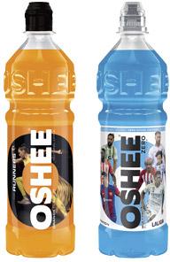 Wszystkie napoje izotoniczne Oshee, 750 ml
