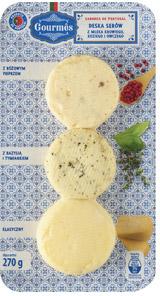 Deska serów z mleka krowiego, koziego i owczego Gourm?s, 270 g