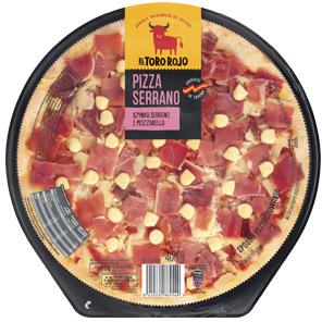 Pizza z szynką Serrano i Mozzarellą El Toro Rojo, 400 g