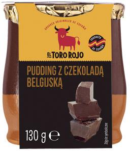 Pudding z czekoladą belgijską El Toro Rojo, 130 g