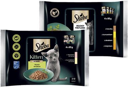 Karma dla kota w saszetkach Sheba, 4x85 g