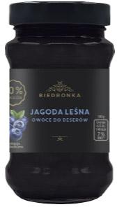 Jagoda do deserów Biedronka, 410 g