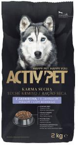 Karma dla psa z jagnięciną Activ Pet, 2 kg