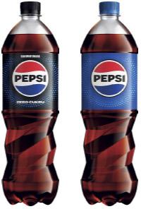 Napój gazowany Pepsi lub Pepsi Zero Cukru, 1 l