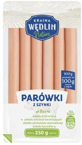 Parówki z szynki Kraina Wędlin Nature, 250 g