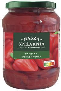 Papryka konserwowa Nasza Spiżarnia, 650 g/300 g