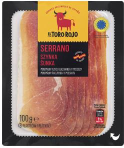 Szynka Serrano El Toro Rojo, 100 g