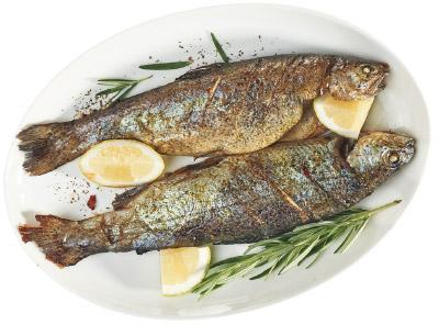 Świeży pstrąg tęczowy patroszony Marinero
